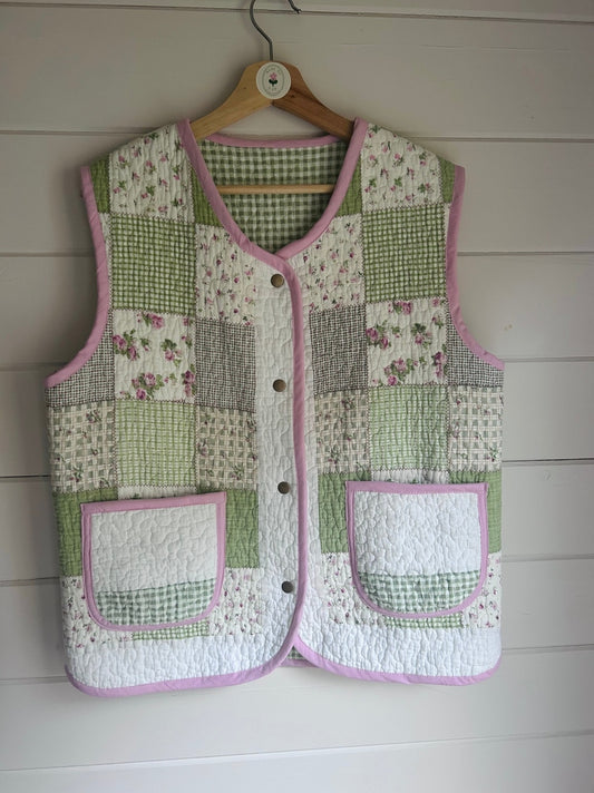 Farley Gilet by Made by SJP, made from a preloved quilt