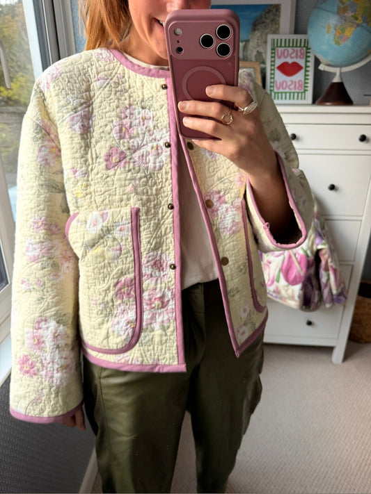 Pitton Jacket by Made by SJP, made from a preloved quilt