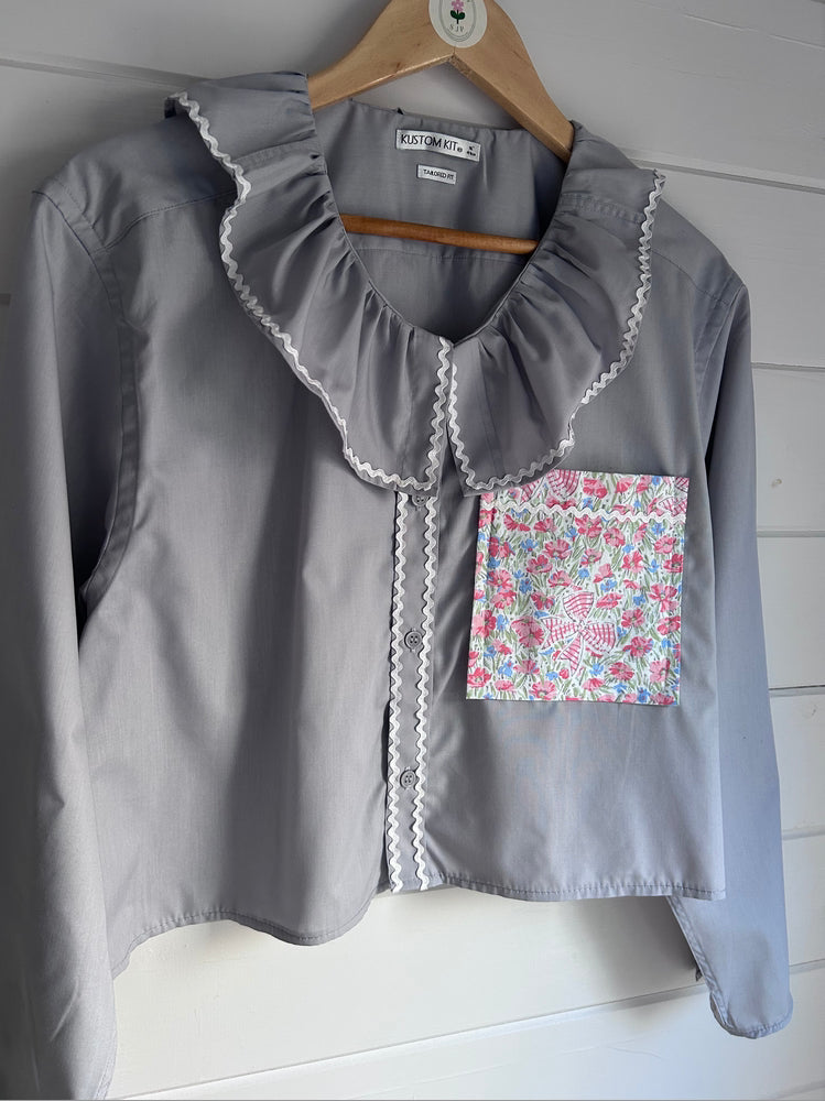 Reworked ric rac shirt 🩶