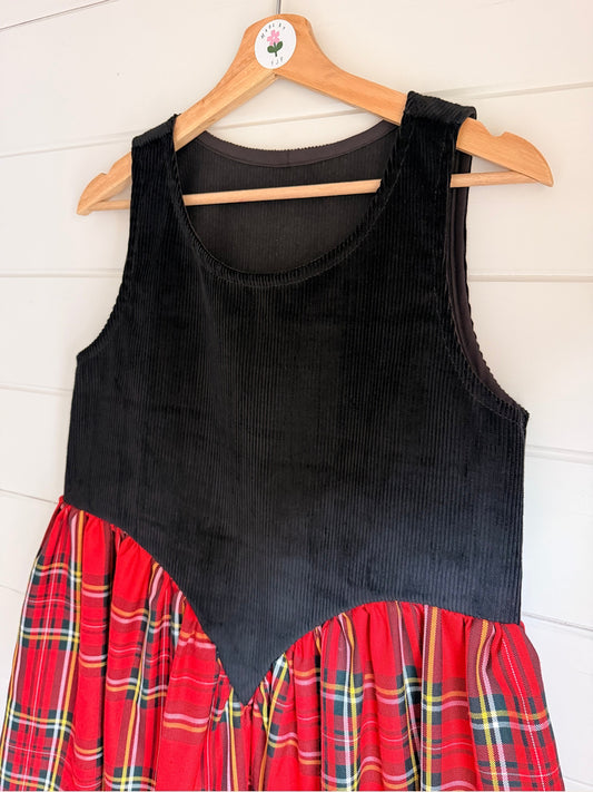 Shaftesbury Dress in size 8/10 by Made by SJP, made from preloved fabric