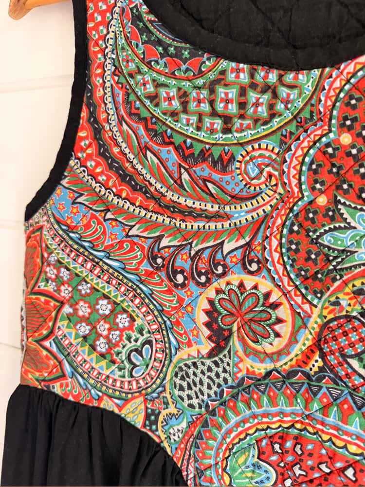 Shaftesbury Dress in size 8/10 by Made by SJP, made from preloved fabric