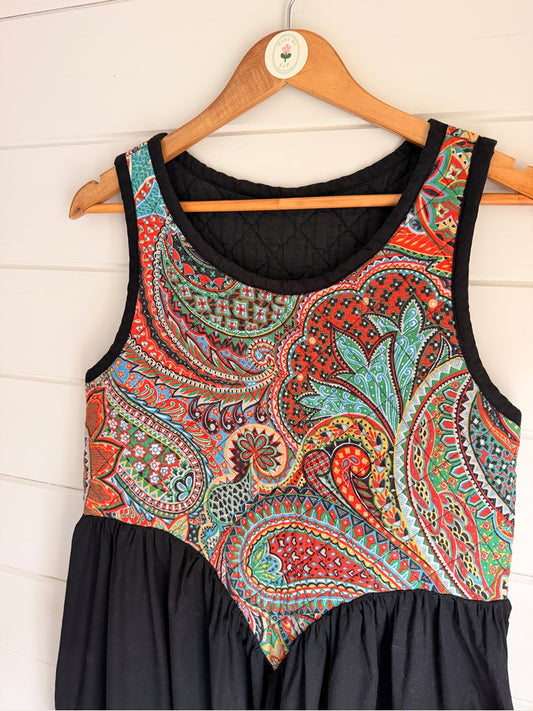 Shaftesbury Dress in size 8/10 by Made by SJP, made from preloved fabric