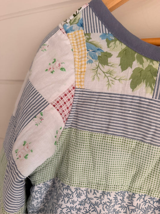 Sample Jumper in size 10/12 by Made by SJP, made from a preloved quilt