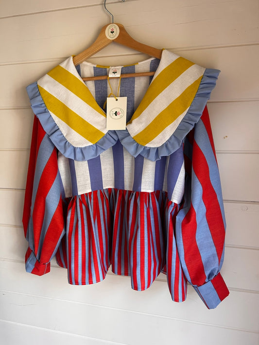 Mix and Match stripey Wilton top