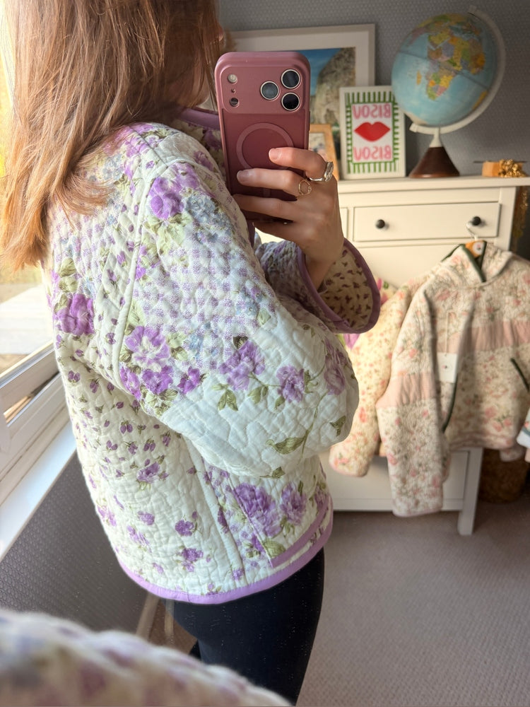Pitton Jacket in size Small by Made by SJP, made from a preloved quilt