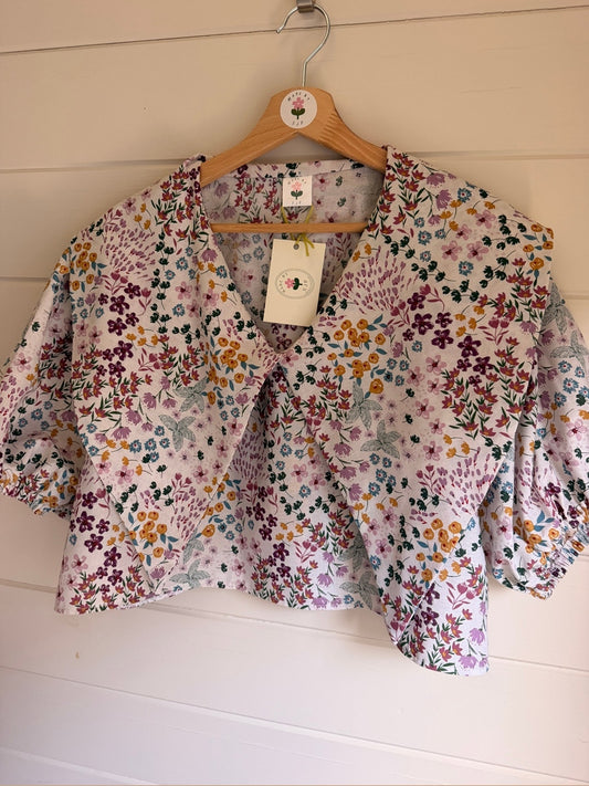 Grimstead Top by Made by SJP, ready made from preloved fabric, size 14/16