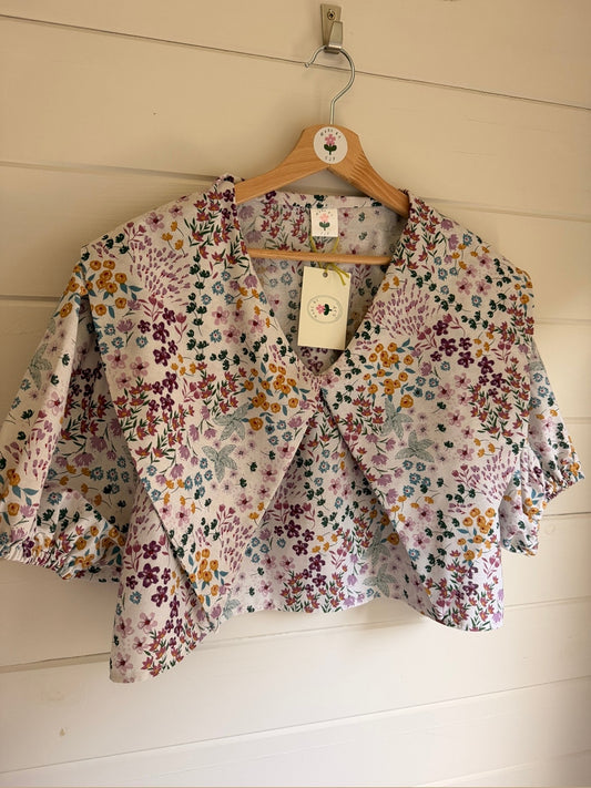 Grimstead Top by Made by SJP, ready made from preloved fabric, size 14/16