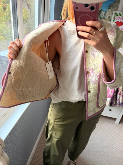 Pitton Jacket by Made by SJP, made from a preloved quilt