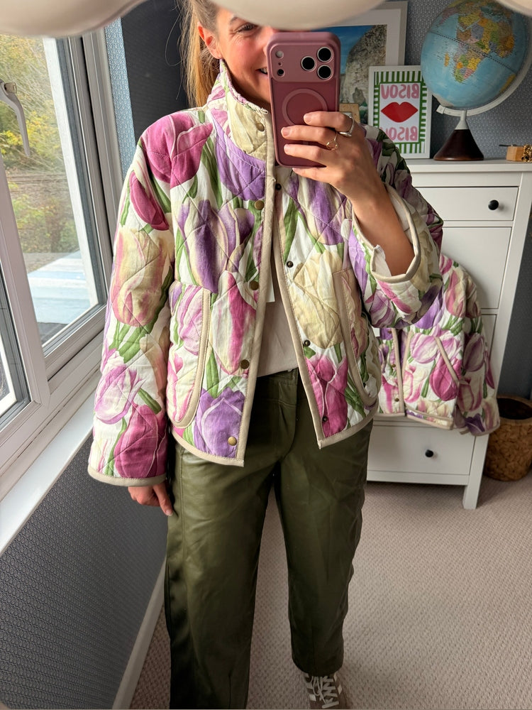 Pitton Jacket by Made by SJP, made from a preloved quilt