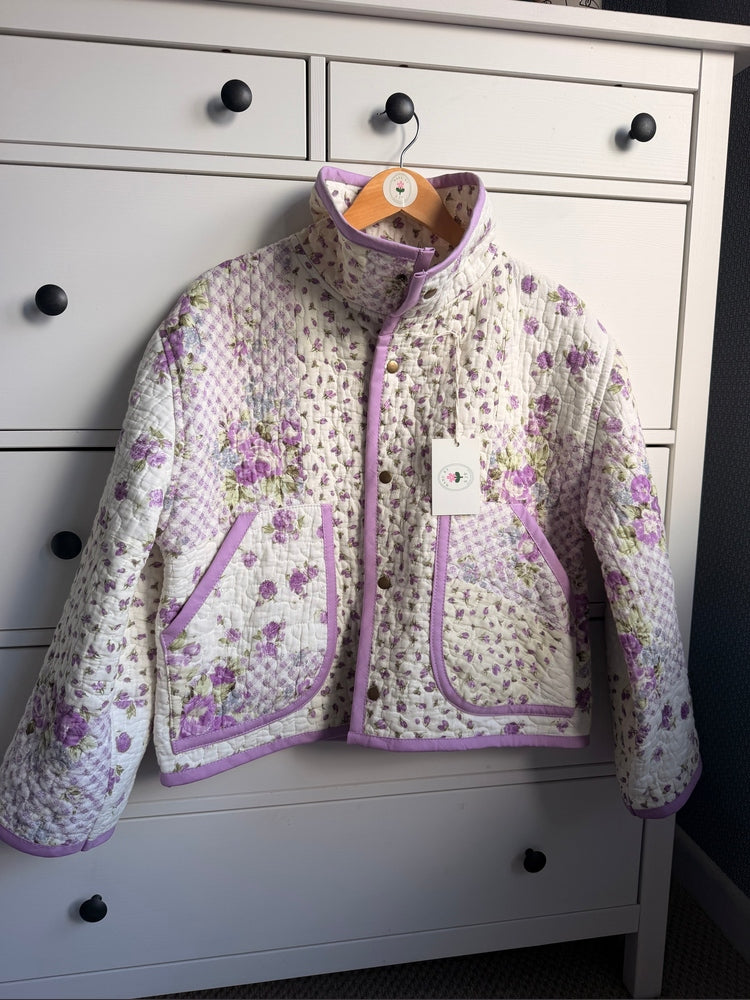 Pitton Jacket in size Small by Made by SJP, made from a preloved quilt