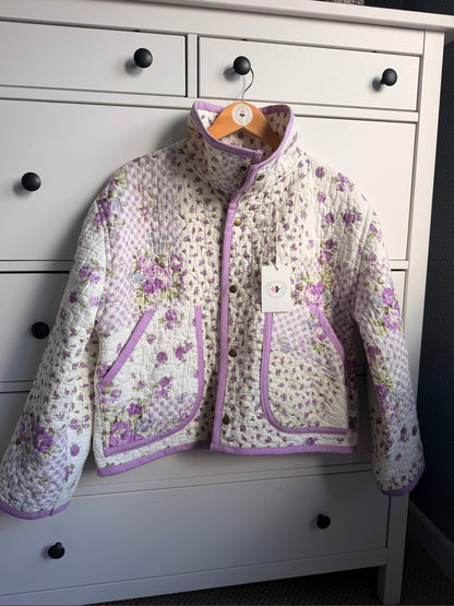 Pitton Jacket in size Small by Made by SJP, made from a preloved quilt