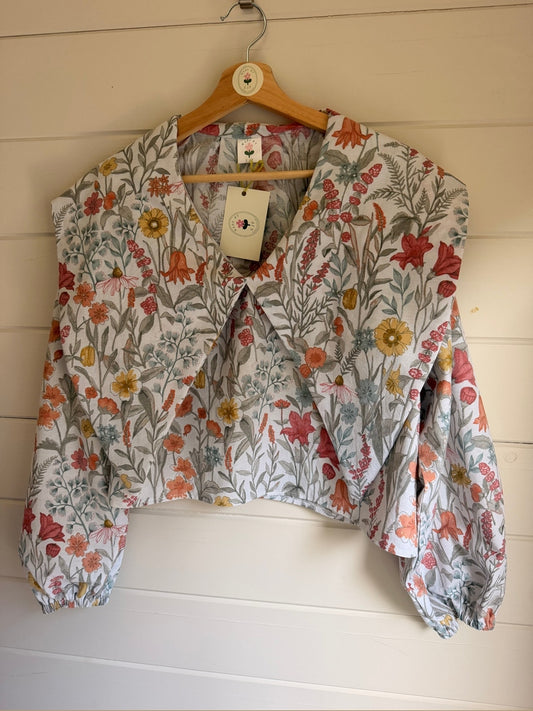 Grimstead Top by Made by SJP, ready made from preloved fabric, size 12/14