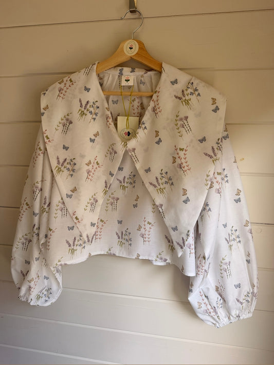 Grimstead Top by Made by SJP, ready made from preloved fabric, size 12/14