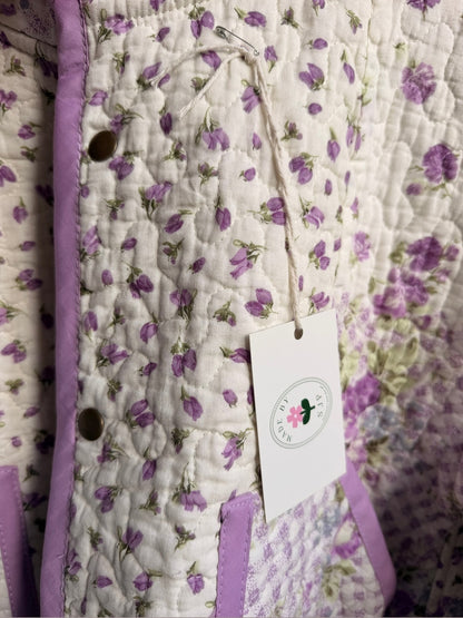 Pitton Jacket in size Small by Made by SJP, made from a preloved quilt