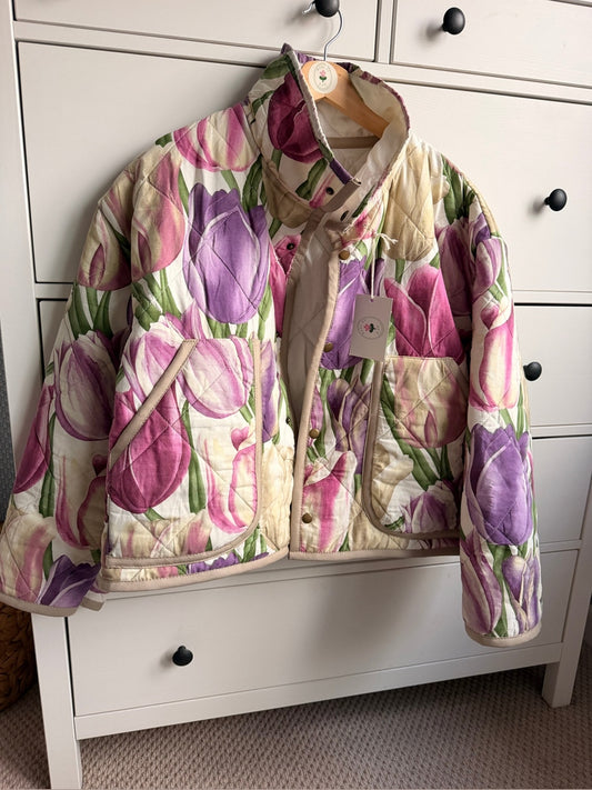 Pitton Jacket by Made by SJP, made from a preloved quilt