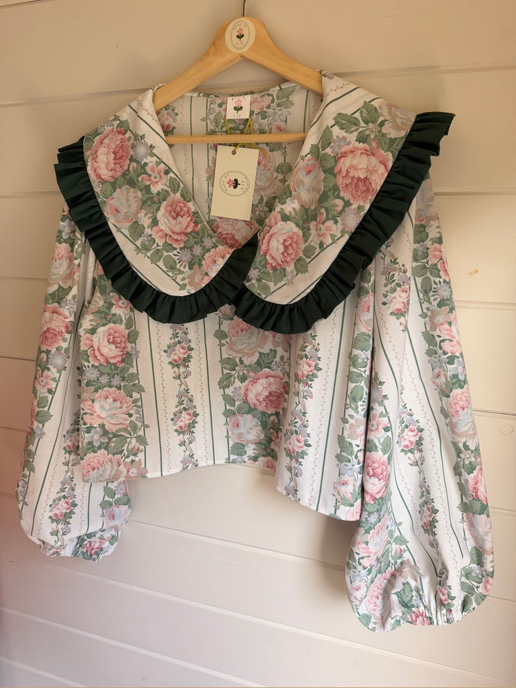 Wilton Top by Made by SJP, ready made from preloved fabric, size 14/16