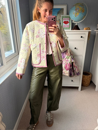 Pitton Jacket by Made by SJP, made from a preloved quilt