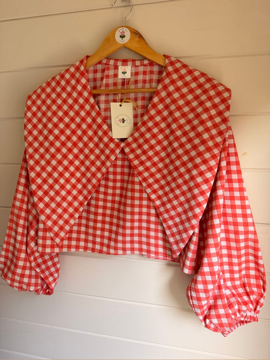 Grimstead Top by Made by SJP, ready made from preloved fabric, size 10/12