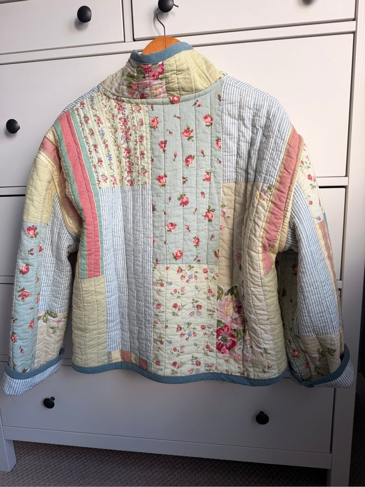 Pitton Jacket in size Medium by Made by SJP, made from a preloved quilt