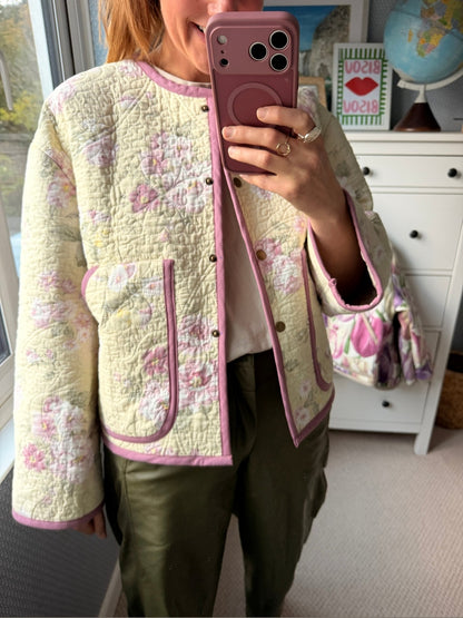 Pitton Jacket by Made by SJP, made from a preloved quilt