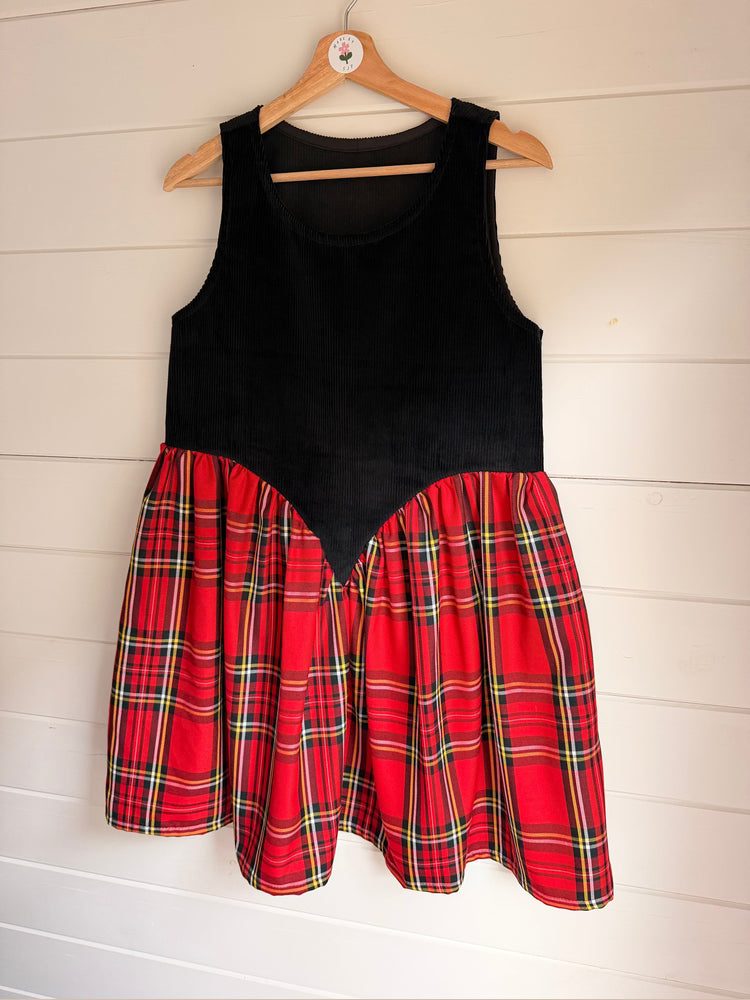 Shaftesbury Dress in size 8/10 by Made by SJP, made from preloved fabric