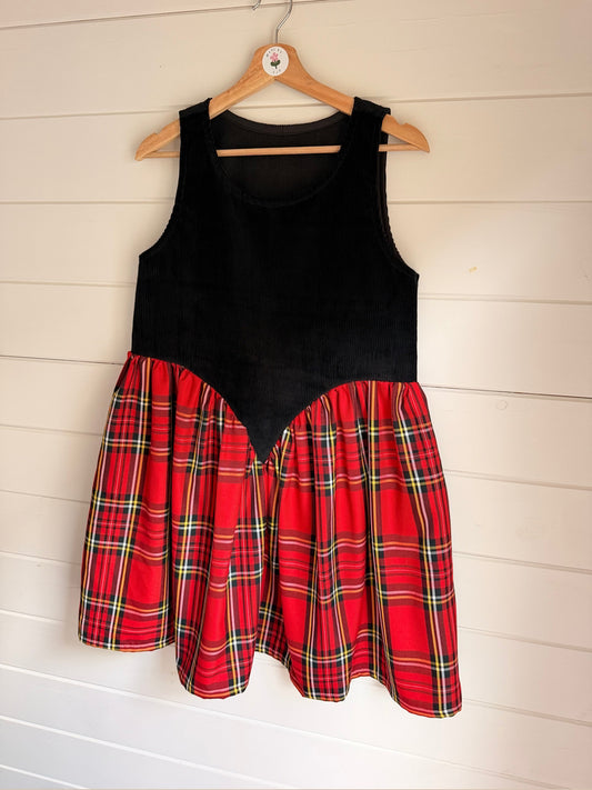 Shaftesbury Dress in size 8/10 by Made by SJP, made from preloved fabric