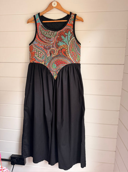 Shaftesbury Dress in size 8/10 by Made by SJP, made from preloved fabric