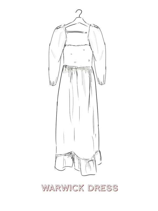 Warwick dress midi (with sleeves)